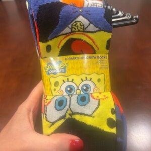 SpongeBob SquarePants Colorful Character Socks